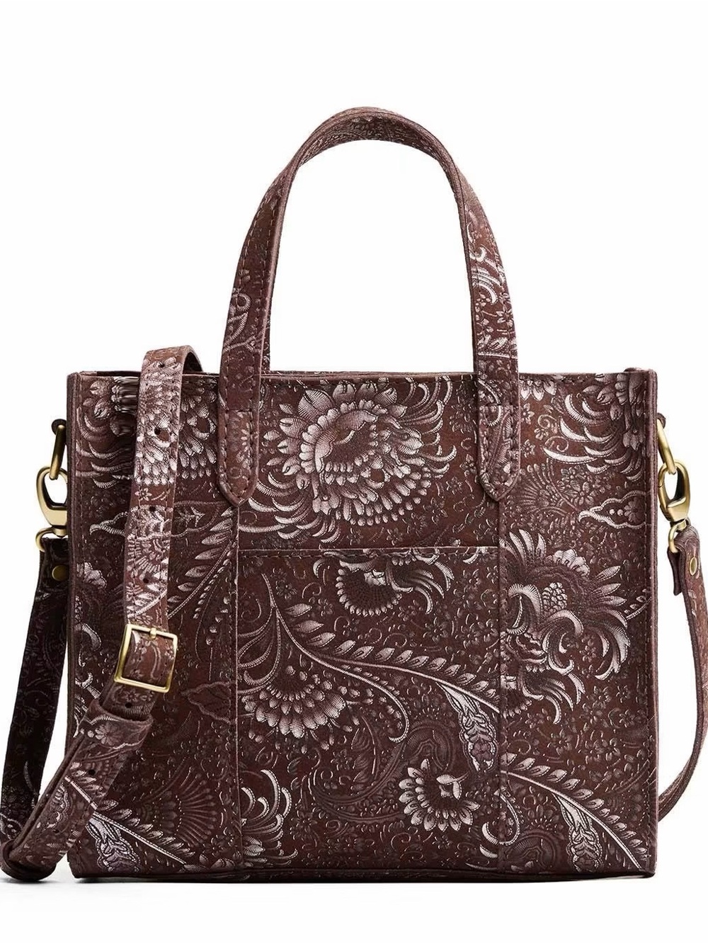 PORTLAND LEATHER Lola Crossbody Sepia